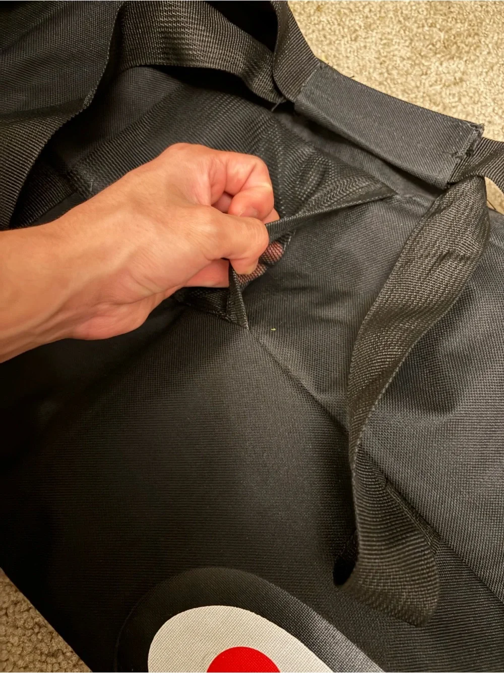Spray ground duffel bag shark face